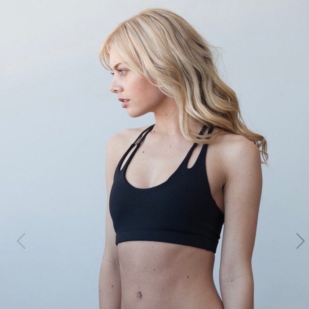 Montiel Teardrop Bra in Black